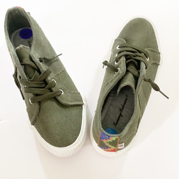 Finaltommy Bahamas Green Canvas Slip On 